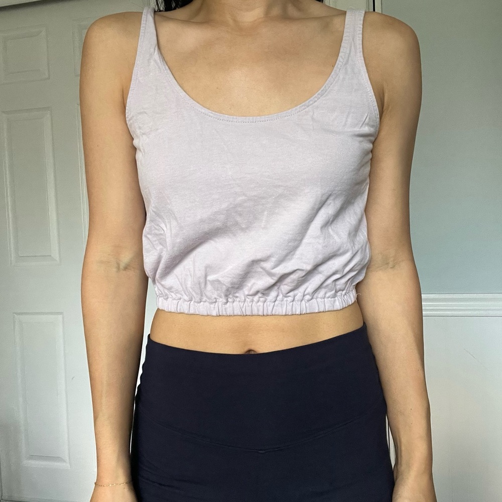 Aritzia Wilfred Lilac Crop Top. Women’s size XXS.